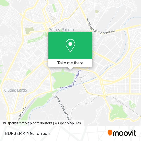 BURGER KING map