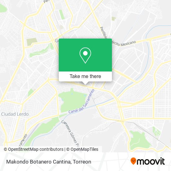 Makondo Botanero Cantina map