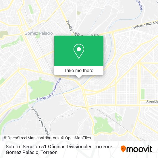 Suterm Sección 51 Oficinas Divisionales Torreón-Gómez Palacio map