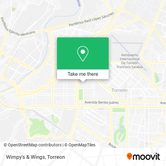 Mapa de Wimpy's & Wings