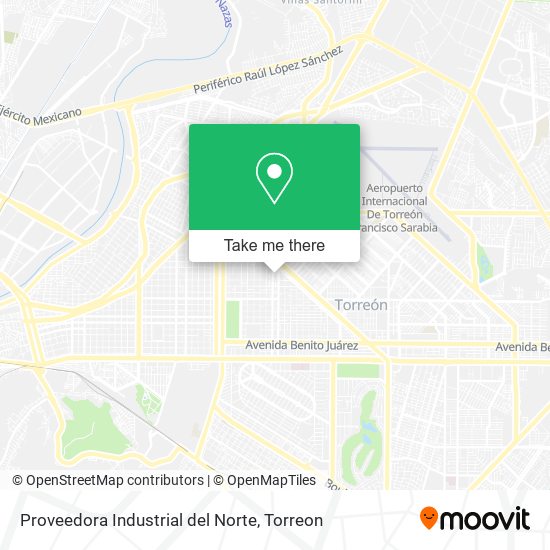 Proveedora Industrial del Norte map