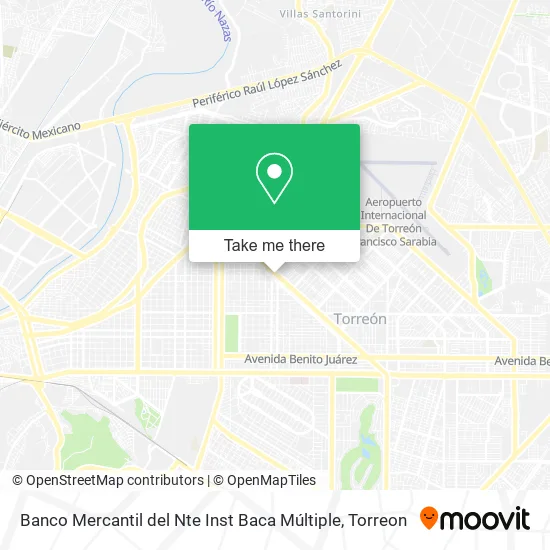 Banco Mercantil del Nte Inst Baca Múltiple map