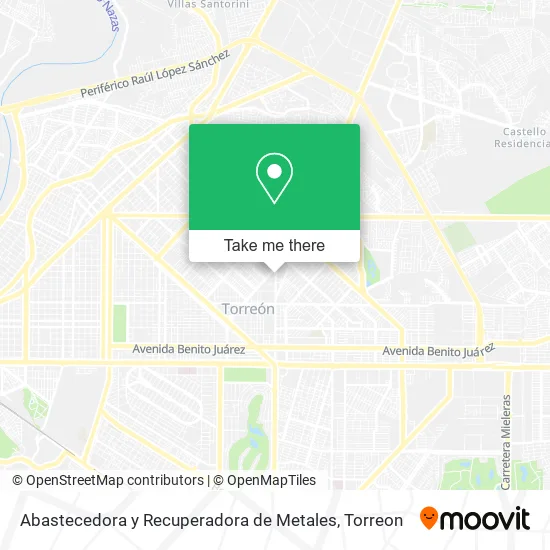 Abastecedora y Recuperadora de Metales map