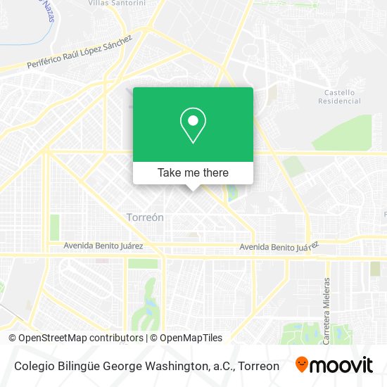 Colegio Bilingüe George Washington, a.C. map