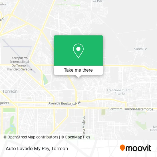 Auto Lavado My Rey map