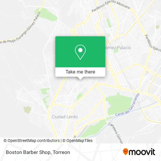 Boston Barber Shop map