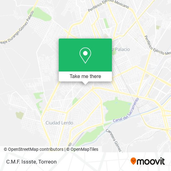 Mapa de C.M.F. Issste
