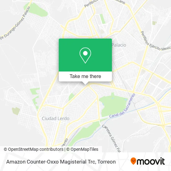Amazon Counter-Oxxo Magisterial Trc map
