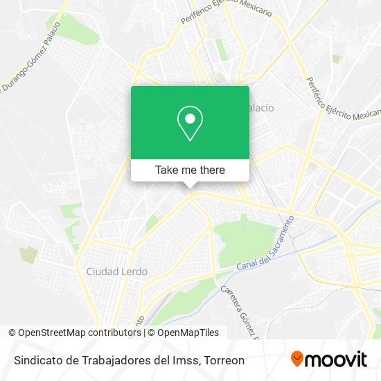 Sindicato de Trabajadores del Imss map