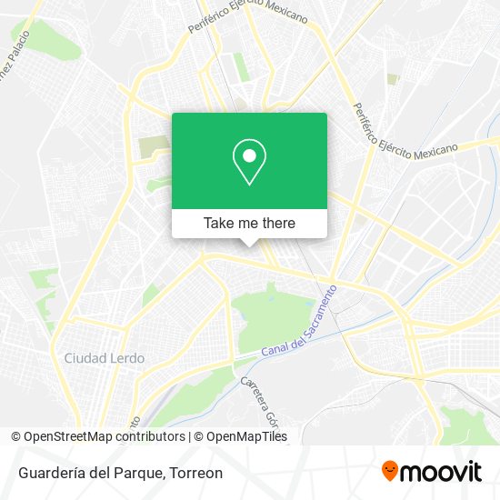 Mapa de Guardería del Parque
