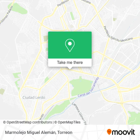 Marmolejo Miguel Alemán map