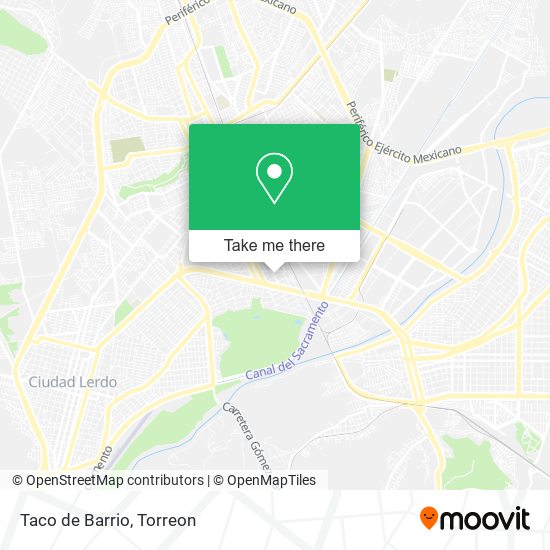 Taco de Barrio map