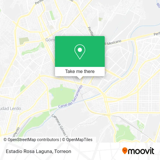 Estadio Rosa Laguna map