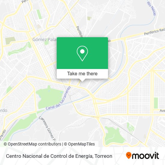 Centro Nacional de Control de Energía map