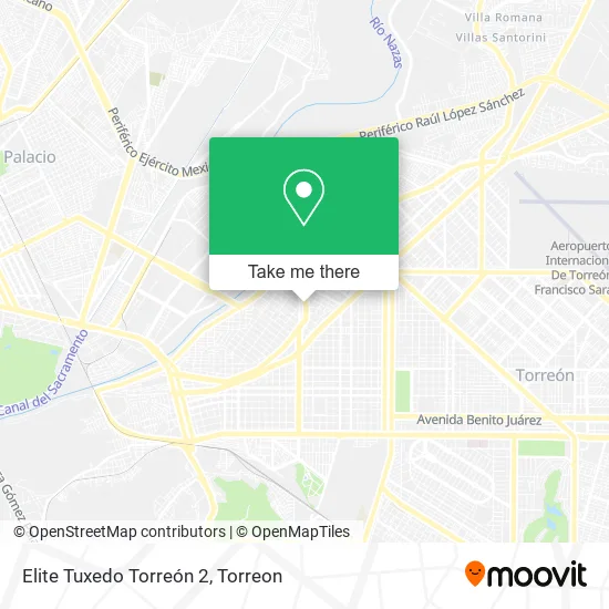 Elite Tuxedo Torreón 2 map