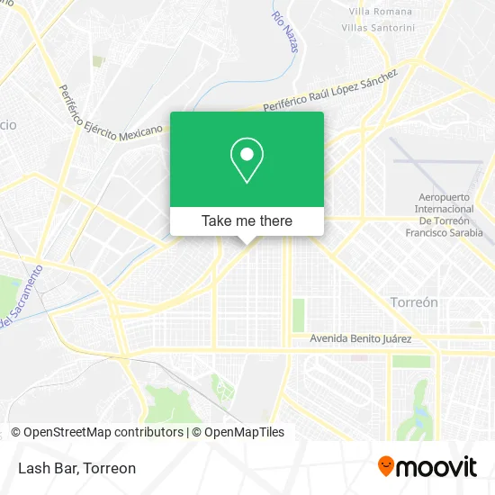 Lash Bar map