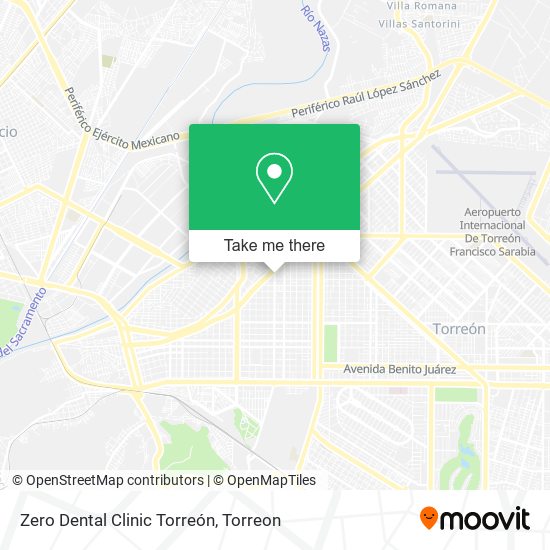 Zero Dental Clinic Torreón map