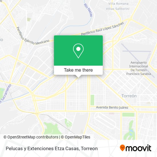 Pelucas y Extenciones Etza Casas map