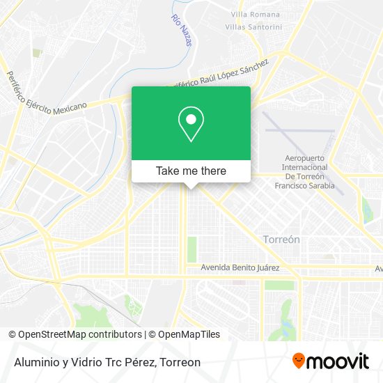 Mapa de Aluminio y Vidrio Trc Pérez