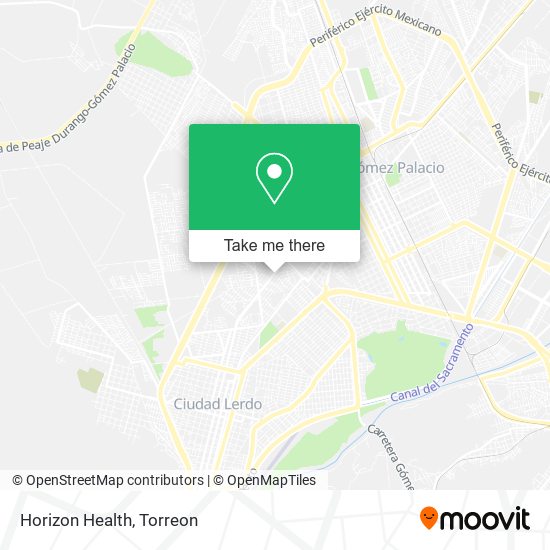 Horizon Health map