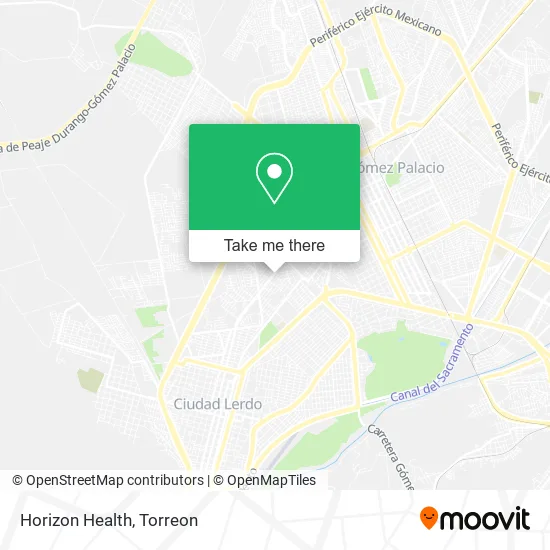 Horizon Health map