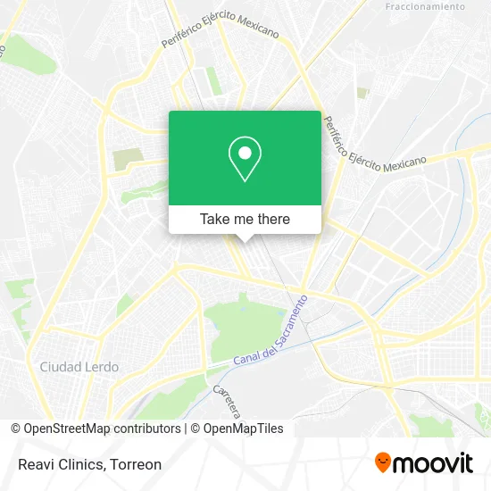 Reavi Clinics map