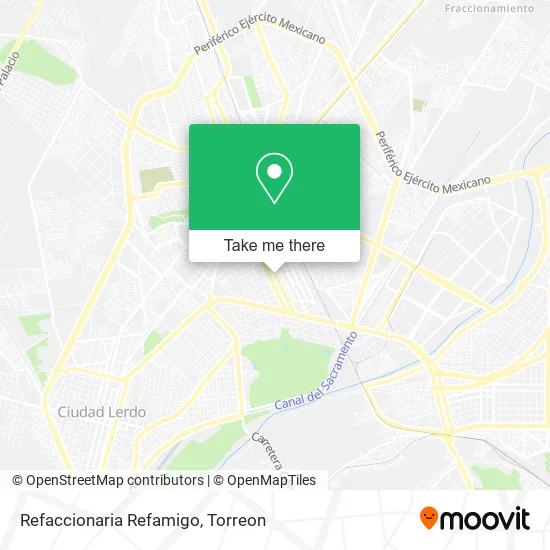 Refaccionaria Refamigo map