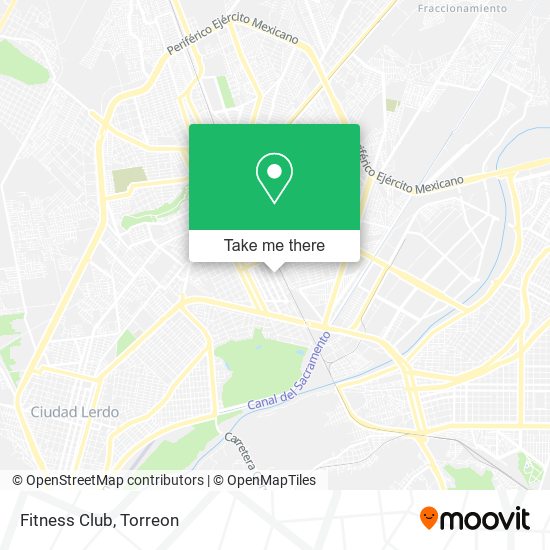 Mapa de Fitness Club