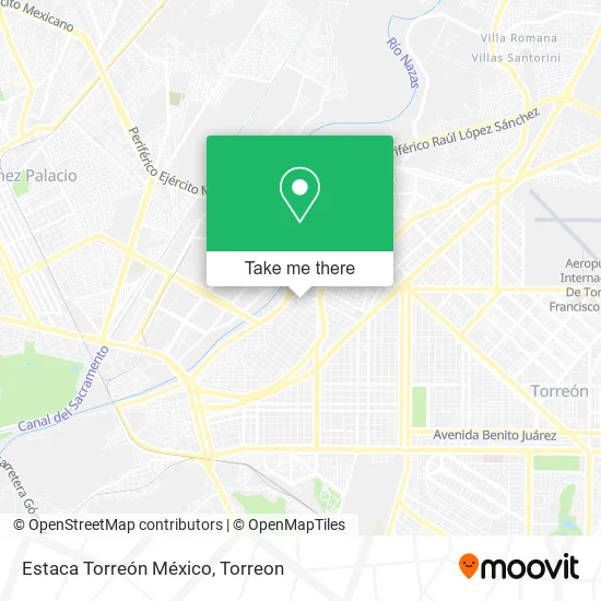 Estaca Torreón México map