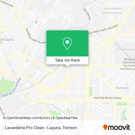 Lavandería Pro Clean - Laguna map