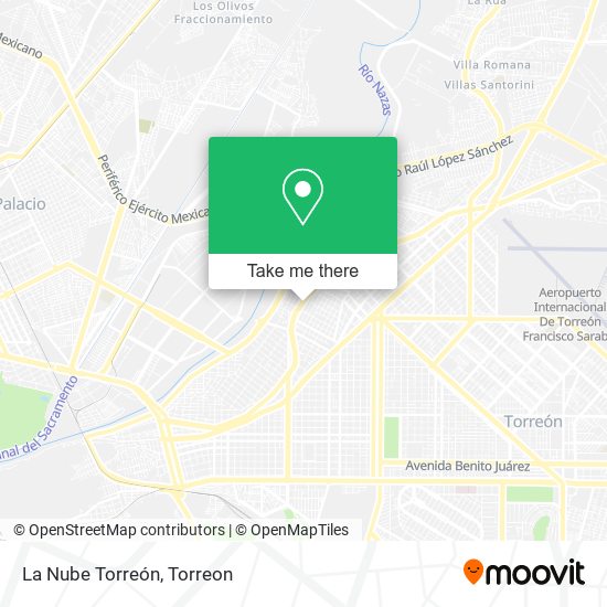 La Nube Torreón map