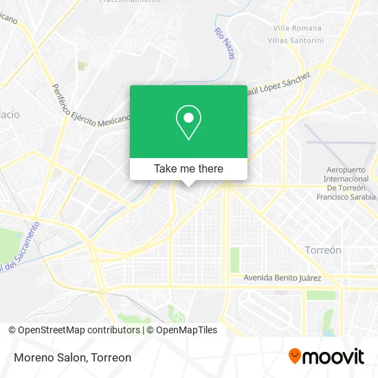 Moreno Salon map