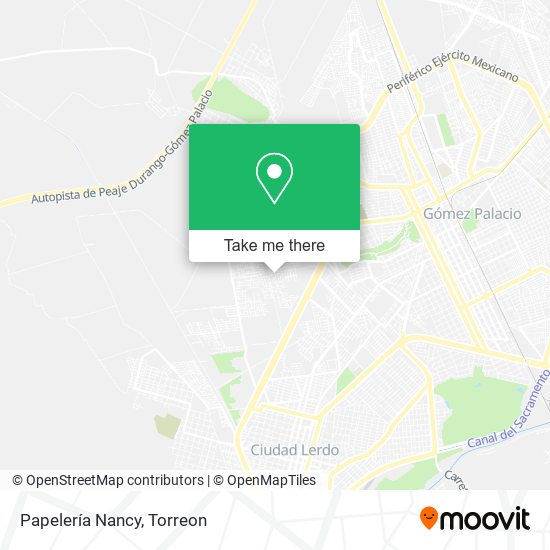 Mapa de Papelería Nancy