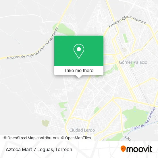 Azteca Mart 7 Leguas map