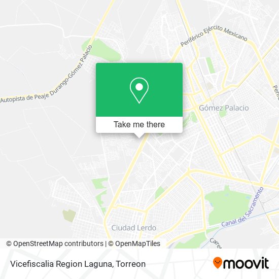 Mapa de Vicefiscalia Region Laguna