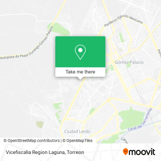 Vicefiscalia Region Laguna map
