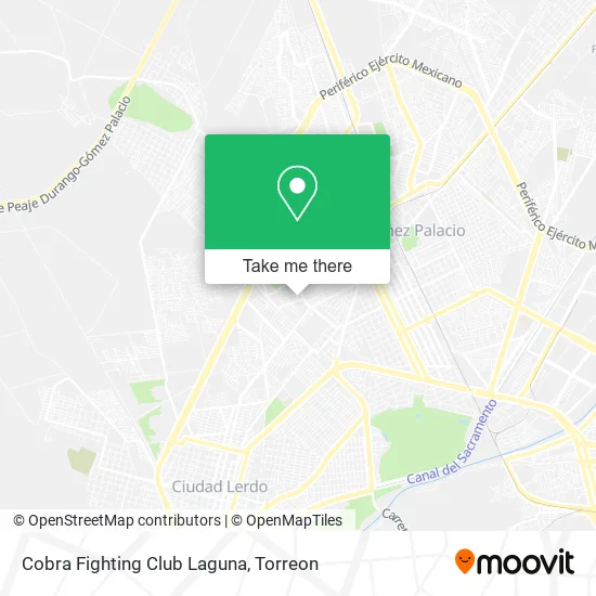 Cobra Fighting Club Laguna map