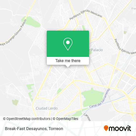 Break-Fast Desayunos map