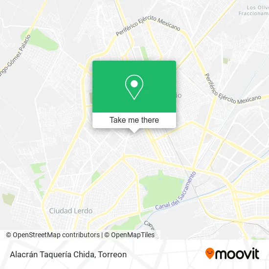 Alacrán Taquería Chida map