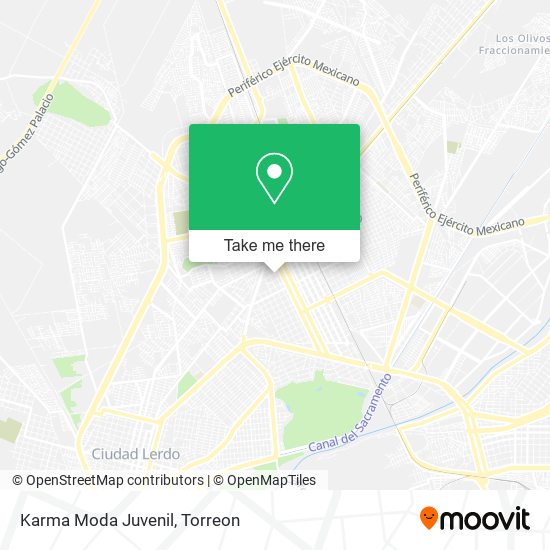 Karma Moda Juvenil map