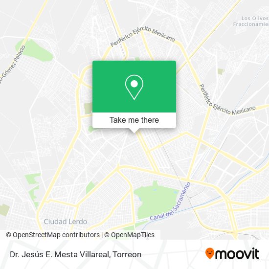 Mapa de Dr. Jesús E. Mesta Villareal