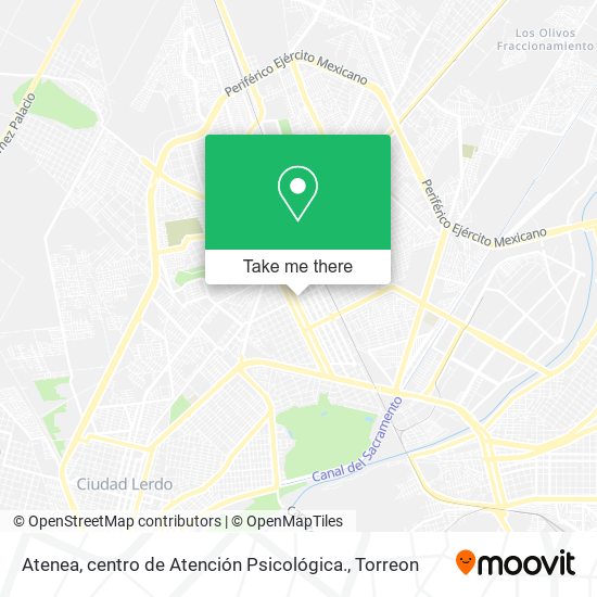 Atenea, centro de Atención Psicológica. map