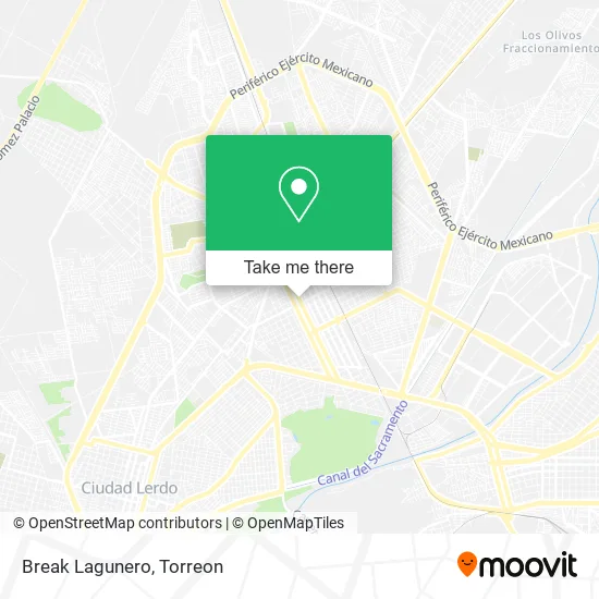 Mapa de Break Lagunero