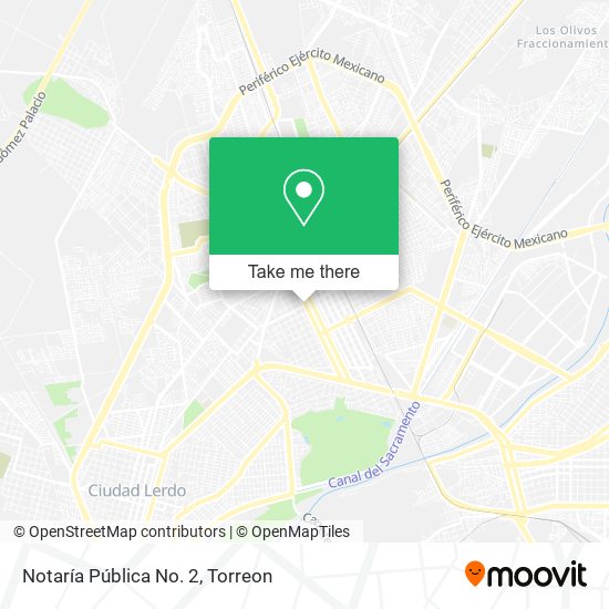 Notaría Pública No. 2 map