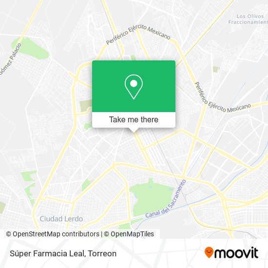 Súper Farmacia Leal map