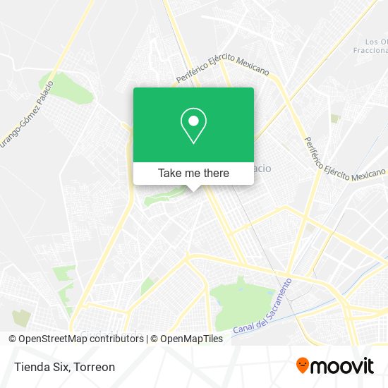 Mapa de Tienda Six