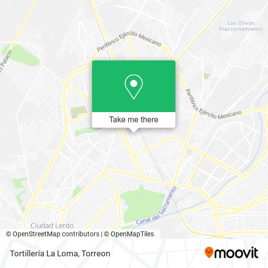 Mapa de Tortillería La Loma