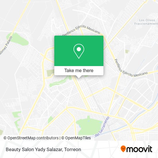 Beauty Salon Yady Salazar map