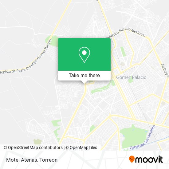 Motel Atenas map