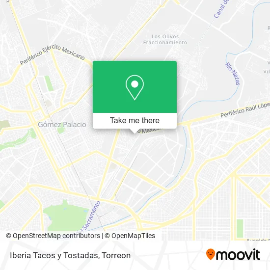 Iberia Tacos y Tostadas map